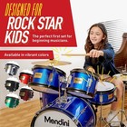    mendini By Cecilio Kids - Starter Drums Kit W bass  Toms  Snare  Red Drum Set
