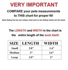 Usa Seller Non Slip Grip Dog Cat Socks Skid - Free For Small Breed Size S  M  L