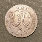 Vintage South Dakota  1880 Town  Covered Wagon Souvenir Good Luck Token Coin