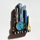 Chicago United States Travel Tourism Souvenir Art 3d Resin Fridge Magnet Gift
