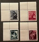 Travelstamps  1945 Croatia Stamps Scott  b77-b80 - Postal Employees Fund Mnh Og
