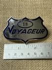 Vintage Voyageur Colonial Bus Lines Driver Cap Badge 18    read