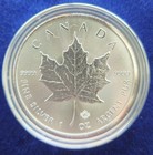 1oz Silver 2015 Canadian Maple Leaf 9999 Fine Silver  5 Coin  capsule