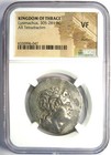 Lysimachus Silver Ar Tetradrachm Lysimachos Thrace Coin 305 Bc  Certified Ngc Vf