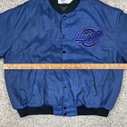 Vintage 90s Bud Dry Budweiser Anheuser Busch    Beer Satin Jacket Size Large