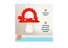 Soft Silicone Infant   Baby 3m  Teether Toy Massaging Bristles Teething 2 Pk