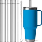 Straws For Yeti - 6 Pcs 10 6  Metal Straws Resuable Compatible With Yeti