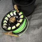 Tfo Fly Fishing Reel W  Green Line   Tfo Case - All Freshwater 5 6 Wt