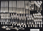 Tiffany   Co Faneuil 83-pc Sterling Silver Silverware Flatware Set  Mono F 2590g