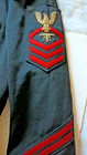 Ww2 Us Navy Mstr Chief Petty Officer fire Controlman bullion dress Blue Jacket