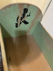 1800s -1900s Wooden Baby Doll Cradle Green