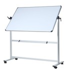 Viz-pro Double-sided Magnetic Mobile Whiteboard 44 X 30 Inches Aluminium Frame