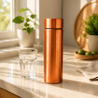 Pure Copper Water Bottle 1000ml Leakproof Reusable Drinking Bottle Ayurvedic