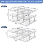 Jsyrjing Can Organizer For Pantry  Modular 3-tier Dispenser  3 3  Clear