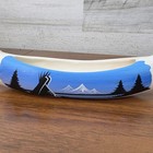 Vintage Navajo Pottery Canoe Small Planter Handmade Hand Paint 8  Clay Signed