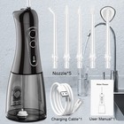 Water Dental Flosser - 8 Modes Cordless Portable Oral Irrigator  Ipx7 Waterproof