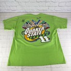 Vintage Steve Kinser Sprint Car Quaker State Racing Shirt Men s Xl - Autographed