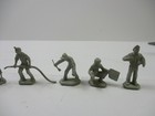 9 Gray Marx Vintage Cape Canaveral Play Set Figure Parts 1950s-60s