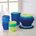 Tupperware Heritage Collection 32-piece Food Storage Container Set Blue - New