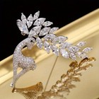 Luxury Reindeer Brooch Pin   crystal Rhinestone Christmas Jewelry Gift For Women