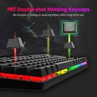 Mechanical Keyboard Wired Rgb Backlit Blue Switches Qwerty Tkl 80  Compact 
