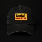 Kodak Film Logo Vintage Dad Hat     Premium Retro Baseball Cap Unisex Black
