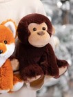 Brown Monkey Plush Toy 8  Cute Stuffed Animal Doll Kids Birthday Gifts