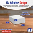 Mt Products Plain Cookie Boxes 12  X 12  X 5  - White Bakery Boxes - Pack Of 50