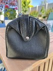 Vintage Black Doctor s Bag Top Grain Cowhide Pebbled Leather Medical Scientist