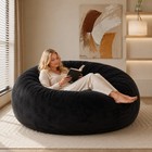 6ft Oversized Bean Bag Chair For Adults Shredded Memory Foam Filling For Room