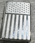 Zippo American Flag Cigarette Lighter  Pre-owned  High Polished Chrome  2006