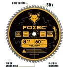  8-1 4 Inch Table Saw Blade 60 Tooth Fine Finish Wood Cutting 