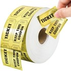 1000 Raffle Tickets Gold Foil Double Roll Event