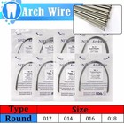 1-50 Packs Dental Orthodontic Super Elastic Niti Arch Wire Round Ovoid Form Ns