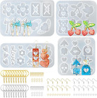104pcs Resin Molds Set For Women  Cute Designs With Accessories  Silicone Jew   