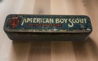 Extremely Rare Antique M Hohner American Boy Scout Harmonica