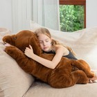 32 Inch Giant Chocolate Lab Stuffed Animal  Large Labrador Plush Puppy Pillow   