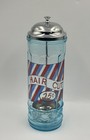 Vintage Hair Cut 25   Aqua Glass Barber Germicide Sterilizer Jar 11 25    W lift