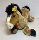 Rare Vintage Steiff    poppy    Horse Super Soft 124112 Tags And Button In Ear