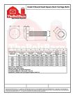 5 16 -18 Grade 5 Full Thread Round Head Carriage Bolts Zinc  pick Length   Qty 