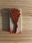 Watercolor Flower Hampton Art Studio Wooden Rubber Stamp  rs4765