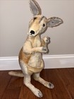 Vintage Steiff Kangaroo - No Baby Joey Mohair Plush Doll No Tags 20 