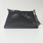 Adidas Originals Mini Airliner Shoulder Bag Black Faux Leather Il9610 Nwt