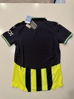Puma Manchester City Away Authentic Jersey 775085-02 Mens S Navy Yellow Glow