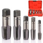 5 Pc Npt Pipe Taps Set High Speed Steel Thread Forming Taps For Cleaning Re Thre