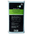 Member s Mark Microfiber Towels 16 x16  Blue 36 Pack Cleaning Cloths Car Home 