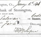 15 Stonington Connecticut Checks 1874-1876