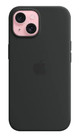 Apple Silicone Case With Magsafe For Iphone 15 - Black