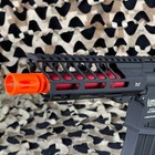 Lancer Tactical Enforcer Needletail Skeleton M4 Aeg Airsoft Gun - Black red
