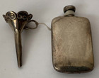 Vintage Sterling Snuff Perfume Bottle And Sterling Funnel